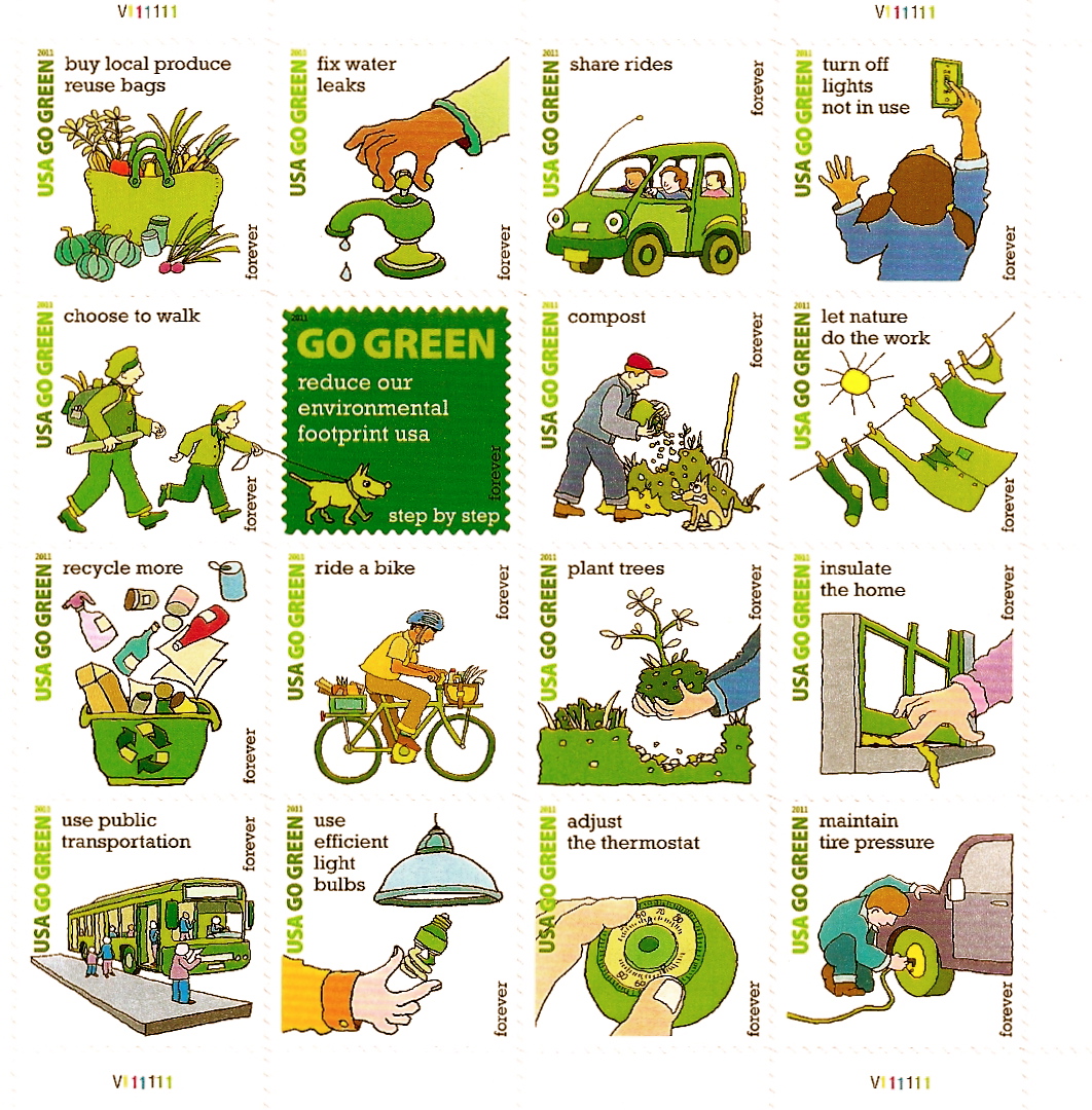 Follow Your Bliss "Green" Stamps