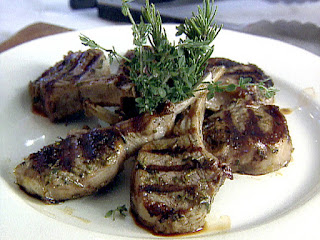 Spiced Grilled Lamp Chops with Cilantro – Coconut Relish 