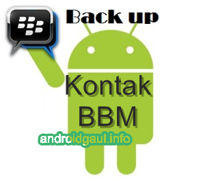 Cara Backup kontak BBM