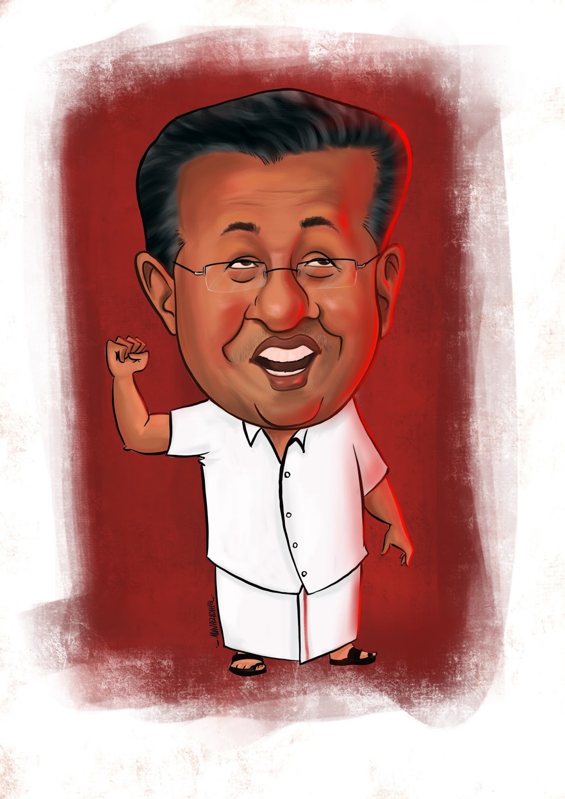 Pinarayi Vijayan Caricature