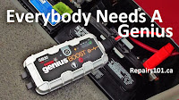 NOCO Genius GB30 Boost connected to boat battery