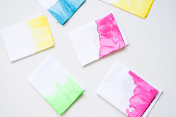 Mantel y servilletas Tie-Dye diy