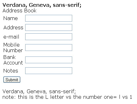 Verdana sans. Font-Family: "verdana", Sans-Serif;. Font Family CSS.