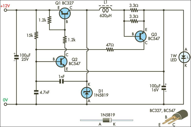 1W LED Driver | Xtreme Circuits