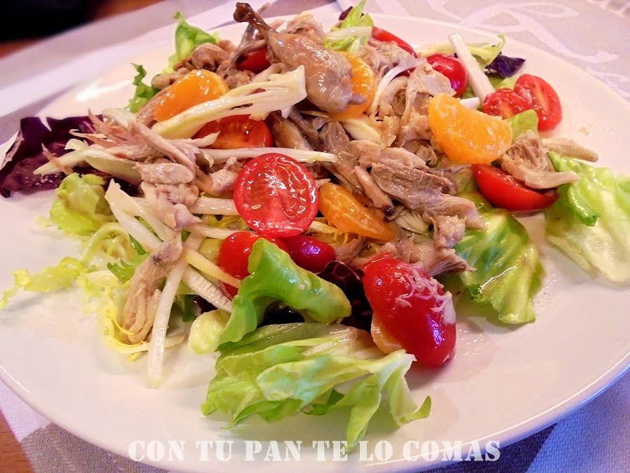 Ensalada de codorniz en escabeche