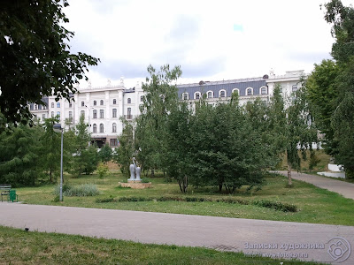 Казанский парк Черное озеро, вид от кафе