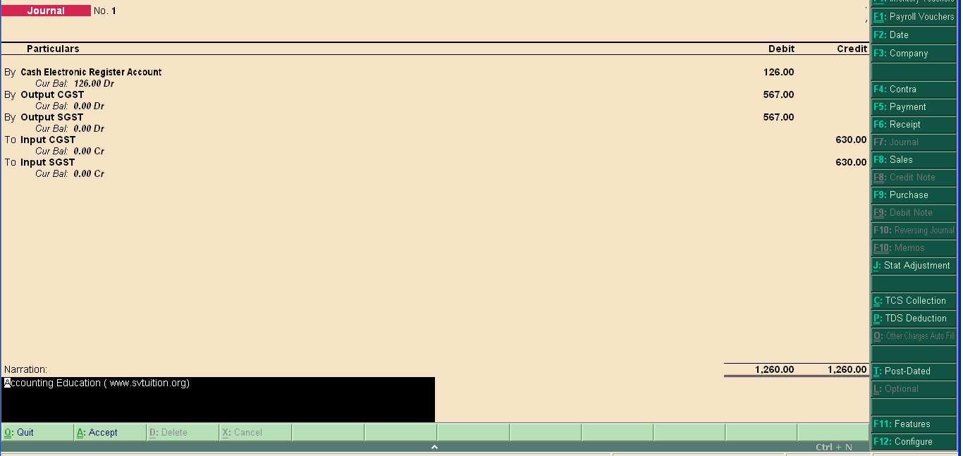 GST in Tally.ERP 9 Accounting Education
