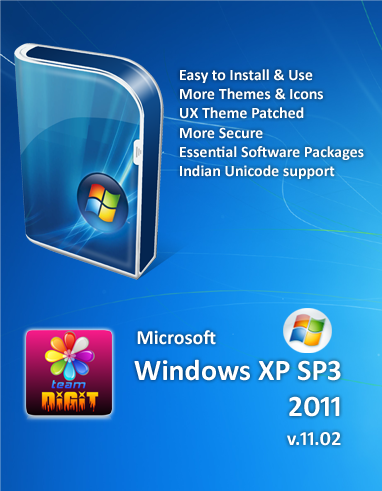 Windows xp sp3 dark lite edition 2 2011 fr iso