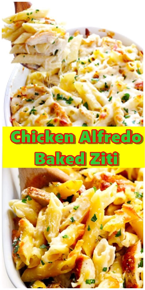 Chicken Alfredo Baked Ziti