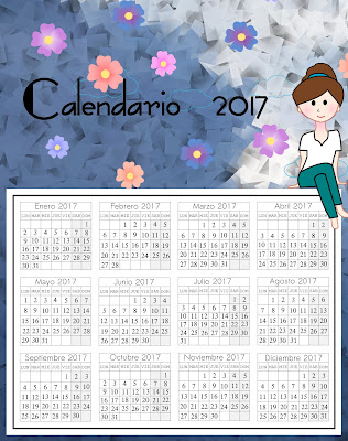 Calendario 2017 para imprimir