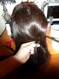 teasing braid hair style