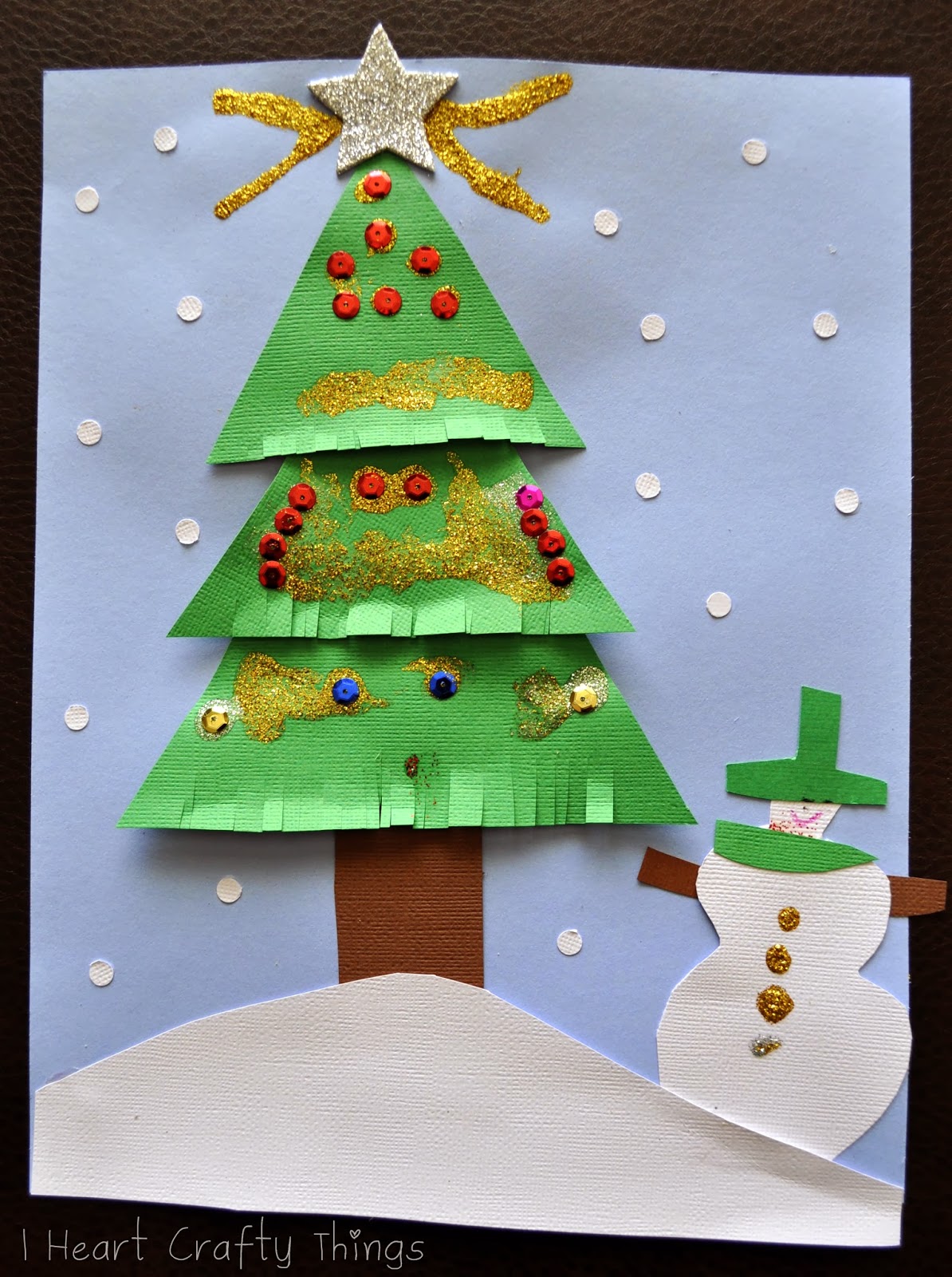 Kids Christmas Tree Craft I Heart Crafty Things
