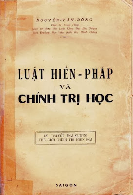 GS Nguyễn văn Bông: Luật Hiến pháp và Chính trị học
