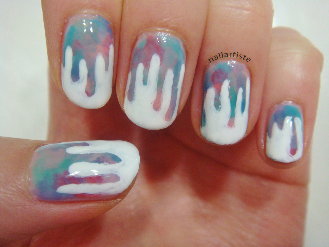 The Nail Artiste Watercolour Drip Nails