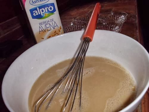 crema de avena en microondas