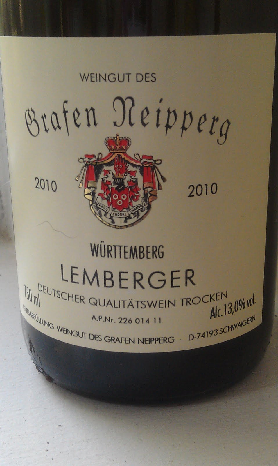 An Awesome Red From...Germany? Lemberger Rocks! Wine For Normal People