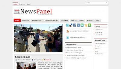 NewsPanel Blogger Templates