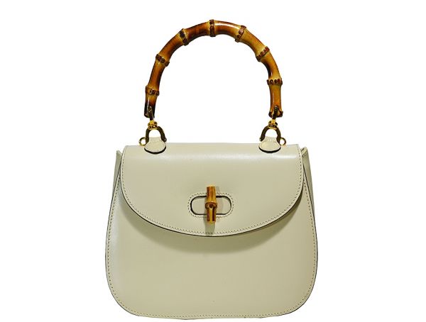 Past & Present Designer Consignment Boutique: Gucci - Leather Bamboo Handle Kelly Bag