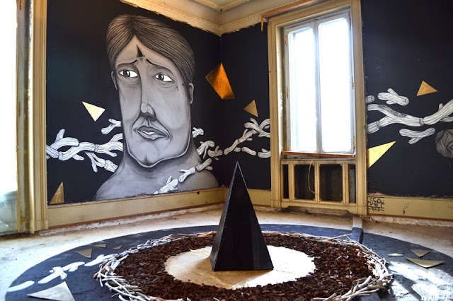 Italian Street Artist Newest Indoor Installation In Lugano, Switzerland For The Art Of Memory Project. 2