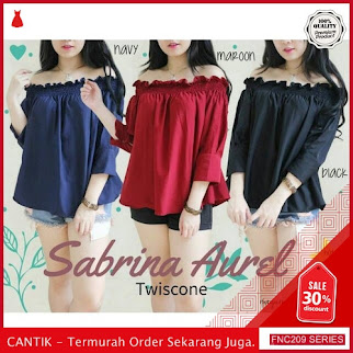 FNC209S48 Sabrina Aurel 3w Twiscone Wanita BMGShop L Serba 50 Ribuan