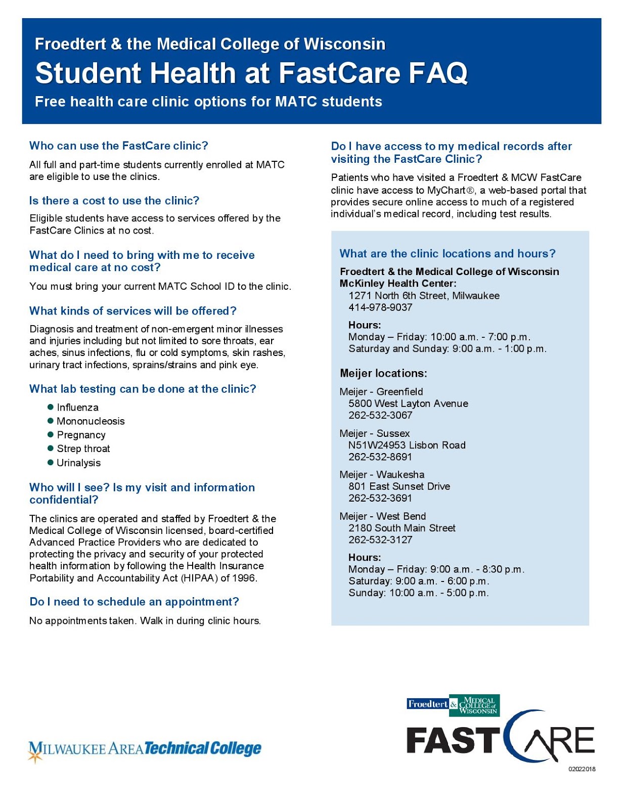 matc accounting programs february 2018 froedert my chart