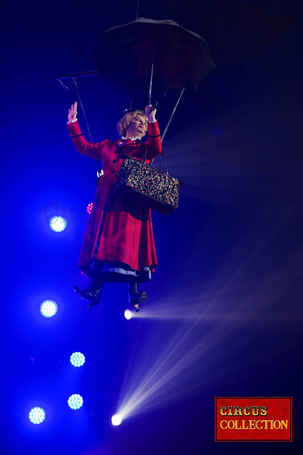 Marie -Thérèse Porchet  arrive en piste par les airs 