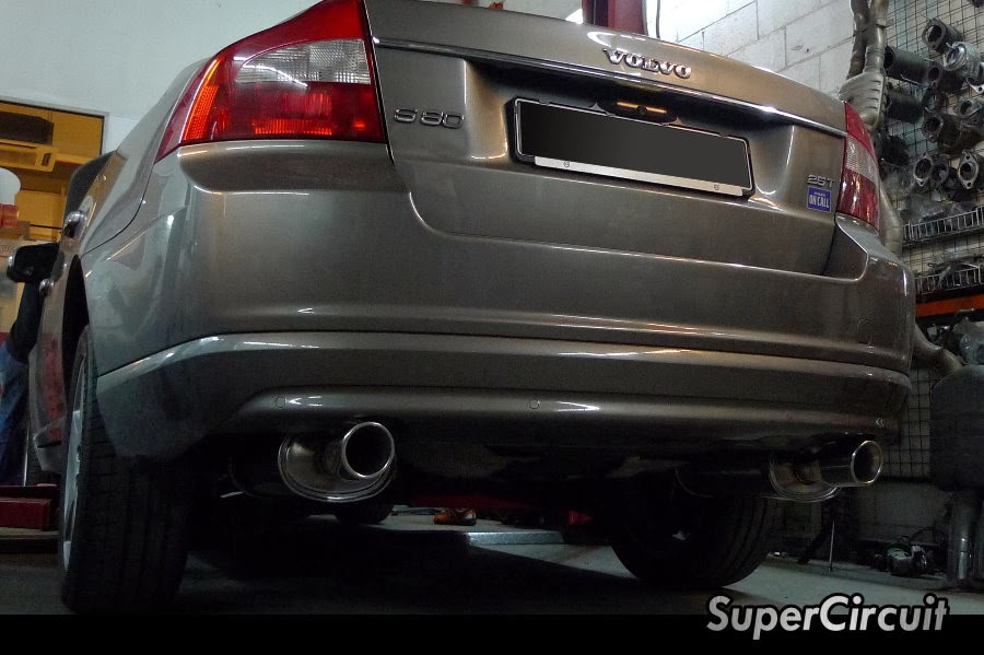 SUPERCIRCUIT Exhaust Pro Shop: Volvo S80 2.5T Twin Exhaust Customization