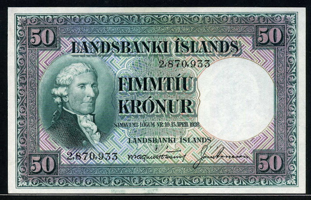 Iceland 50 Icelandic Krona Banknote 1928 World Banknotes Coins 5000-kr-nur-law-of-2001-no-top-and-bottom-border-iceland-numista