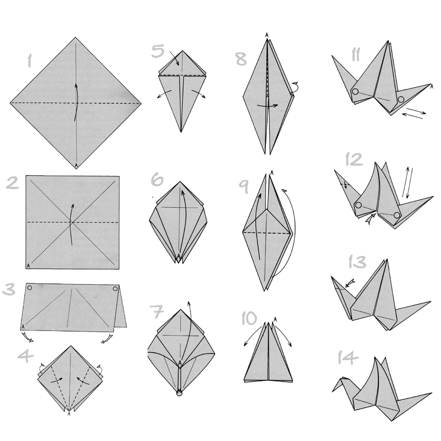 How To Make Origami Crane That Flaps Its Wing