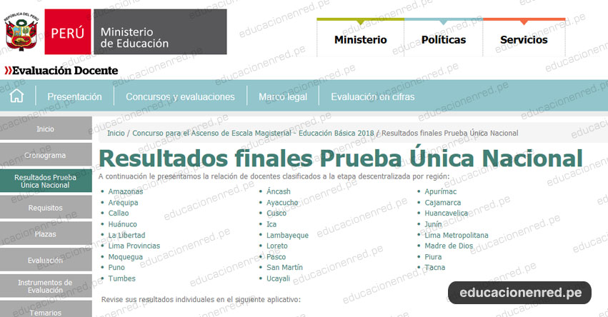 MINEDU: Resultados Finales Examen de Ascenso de Escala Magisterial 2018 (Miércoles 22 Agosto) www.minedu.gob.pe MINEDU: Resultados Finales Examen de Ascenso de Escala Magisterial 2018 (Miércoles 22 Agosto) www.minedu.gob.pe
