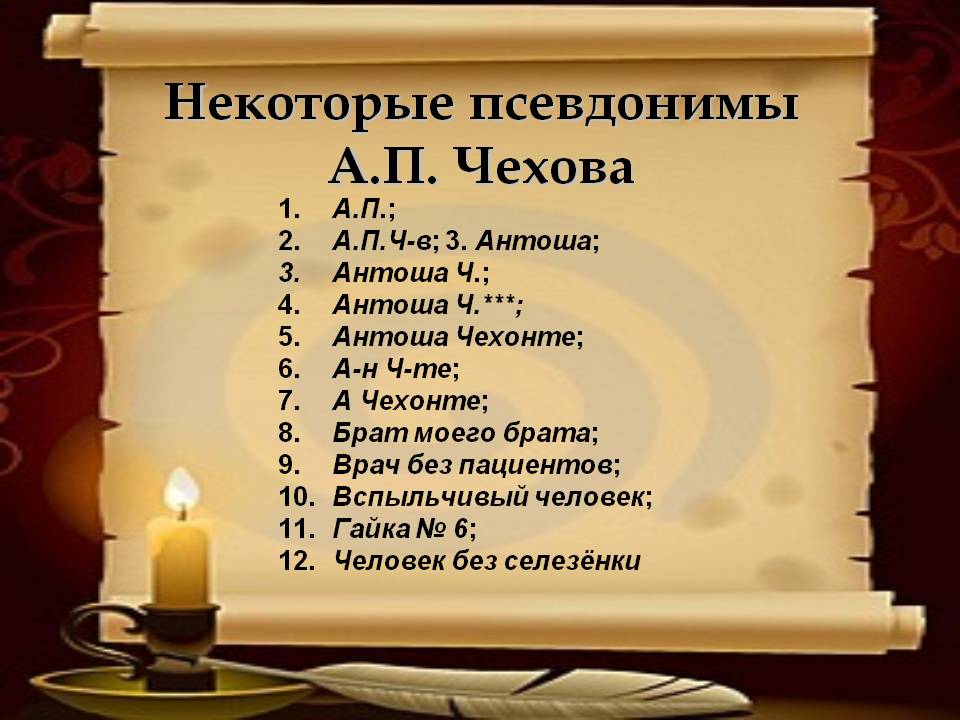 Литературные псевдонимы чехова список. Псевдонимы чехова самые известные. Антон павлович чехонте. Псевдонимы чехова. Псевдонимы врачей.