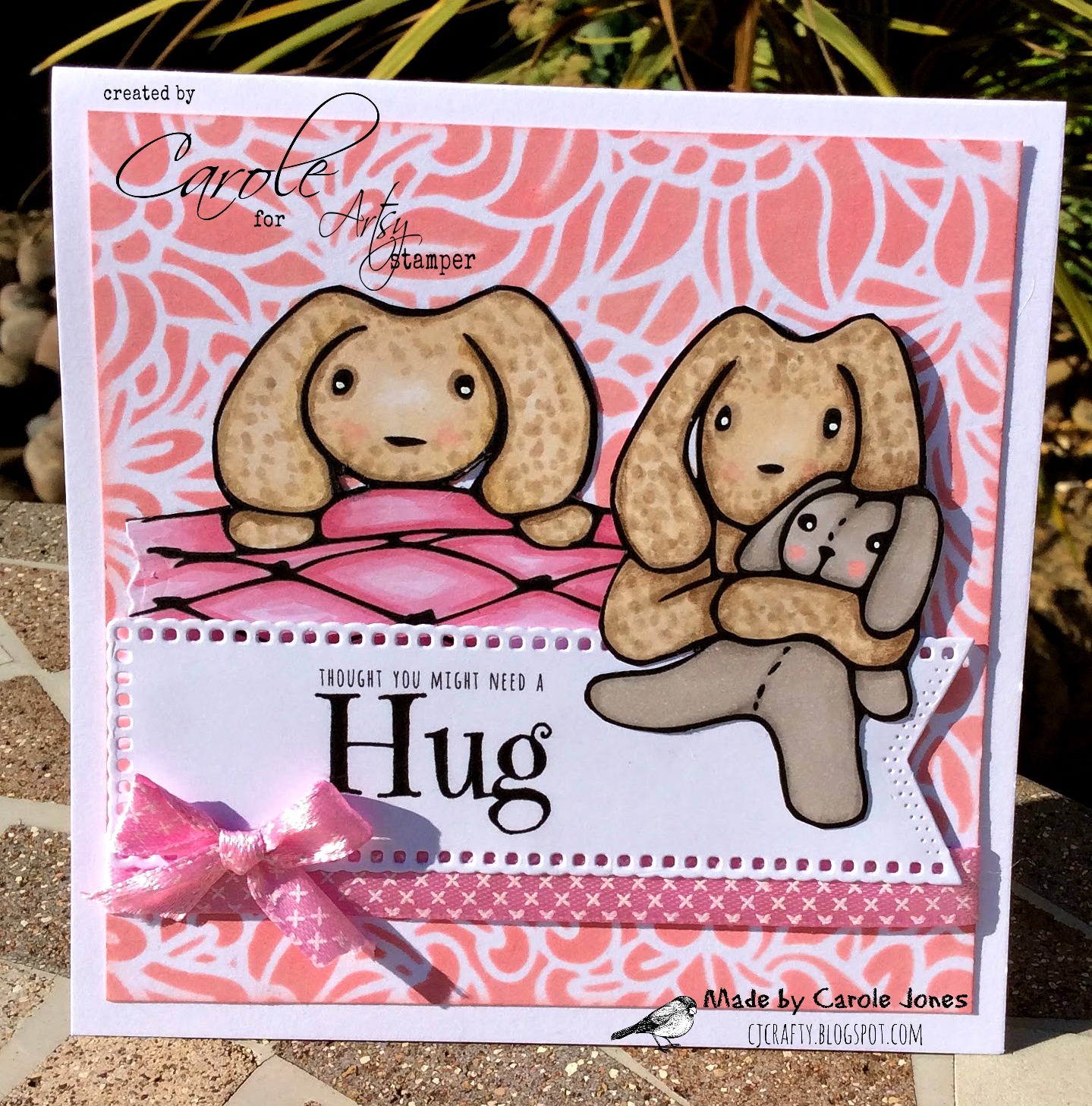 Craftilicious Creations * Artsystamper Bunny Hugs