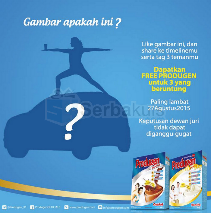 Kuis Facebook Berhadiah 3 Produk Produgen Gratis