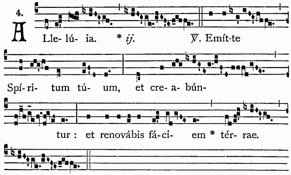 Alleluia, Emitte Spiritum Tuum ("Send forth Thy Spirit") - an Alleluia for Pentecost