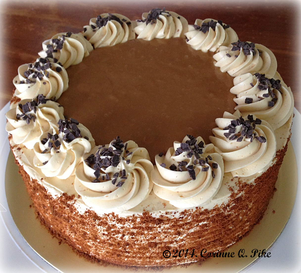Chocolate Cake With Yema Frosting Chocolate Cake With Yema Frosting