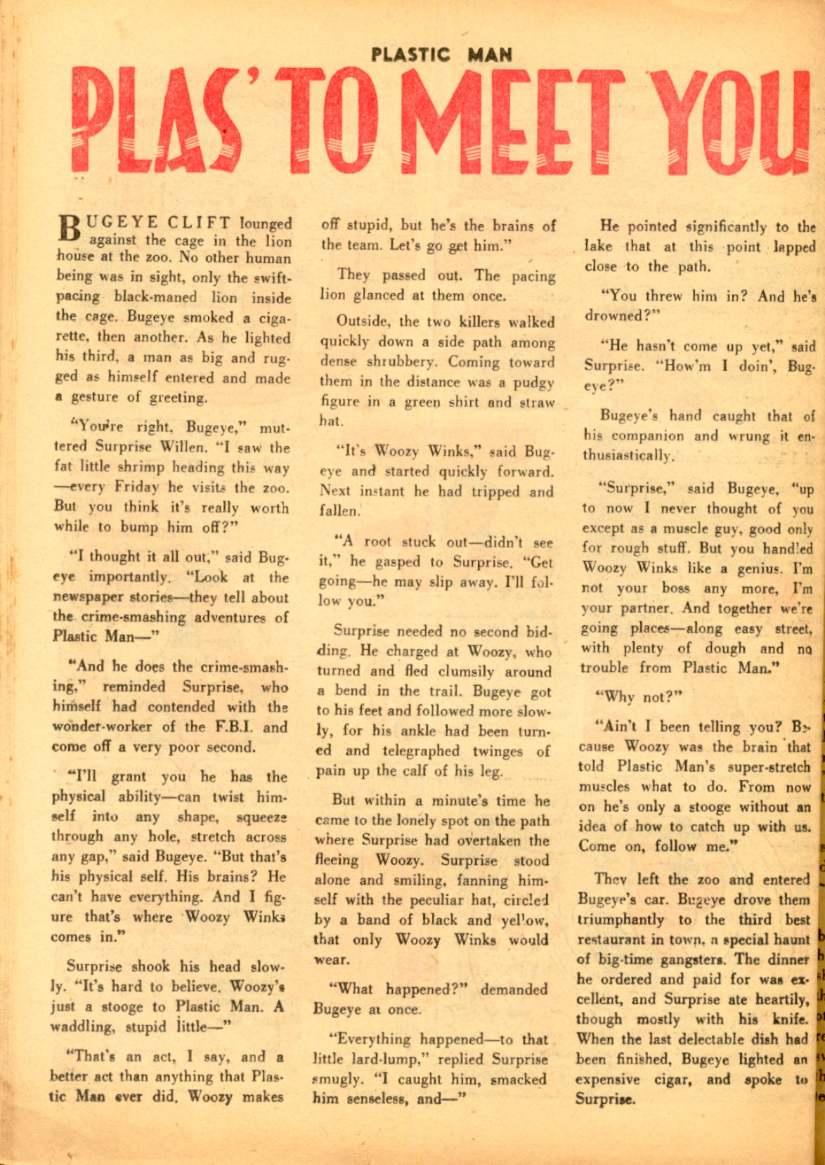 Read online Plastic Man (1943) comic -  Issue #4 - 34