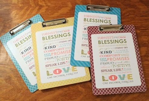 Decorative Clip Boards with Free Printables 