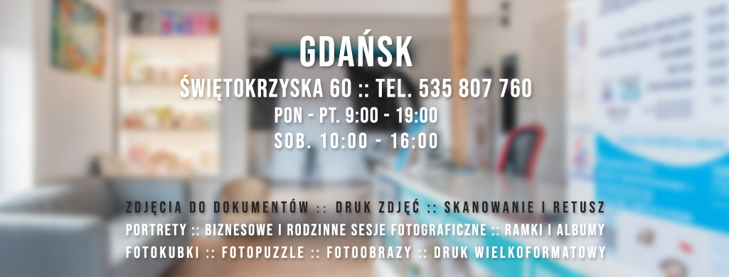 Fotograf Gdańsk Gdynia studio fotograficzne Trójmiasto