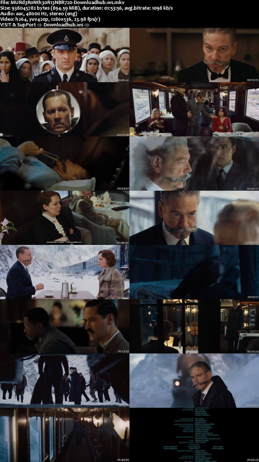 Murder on the Orient Express 2017 English 720p BRRip 900MB ESubs