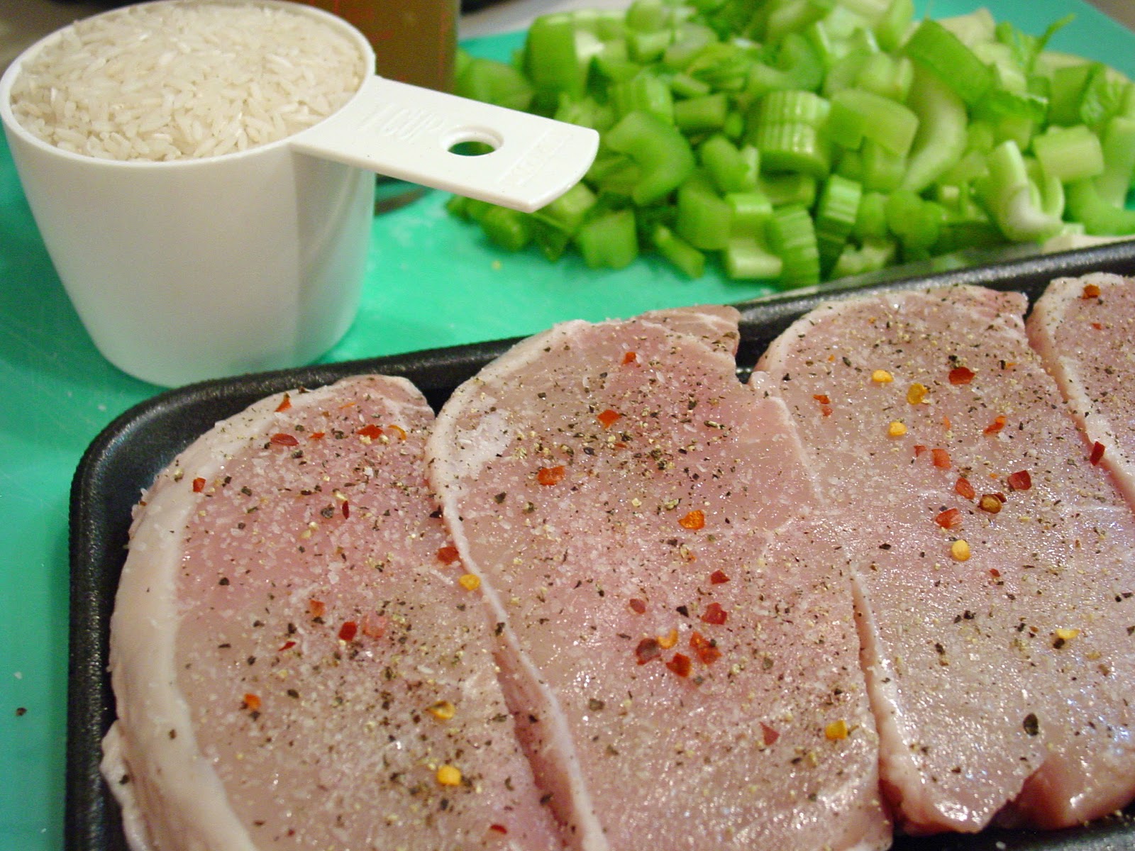 Soup Spice Everything Nice Instant Pot Pork Chops and Celery Rice