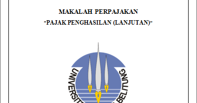 Makalah Ubb Makalah Perpajakan Pajak Penghasilan