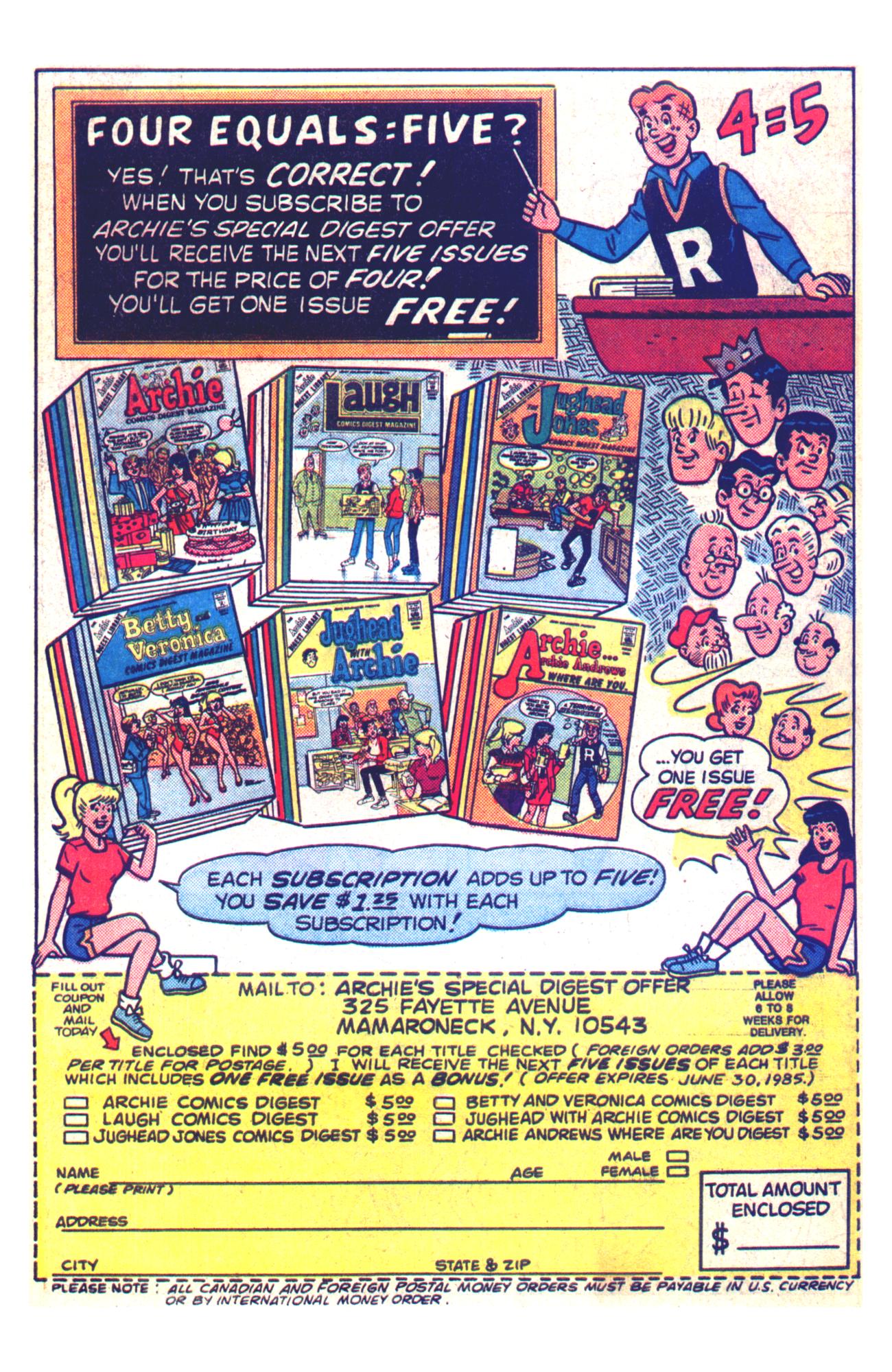 Read online Archie Giant Series Magazine comic -  Issue #548 - 34