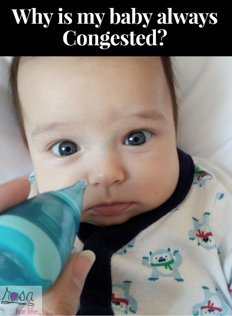 5 week old baby sounds congested