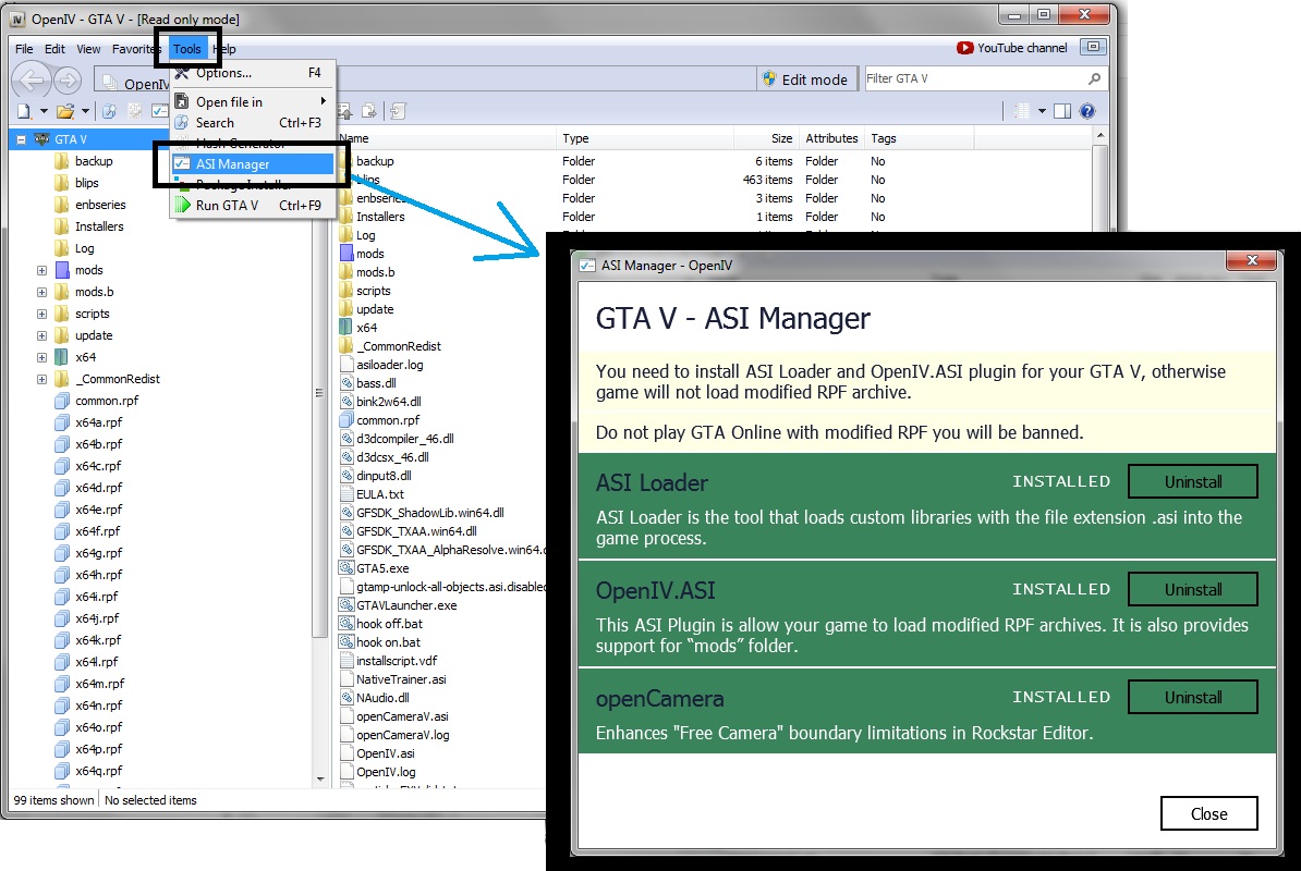Gta X Scripting Tut Installing Oiv Packages In Gta V