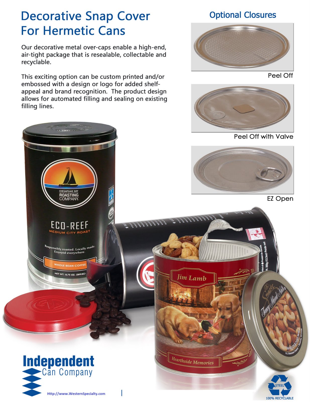 Independent Can Company Packaging Blog Decorative Snap Covers For