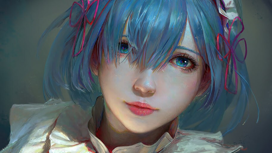 Rem, Re, Zero, Beautiful, Anime, Girl, 8K, #6.1443