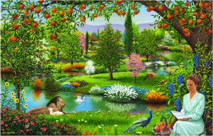 Kumpulan gambar untuk Belajar mewarnai Mewarnai Gambar Taman Eden