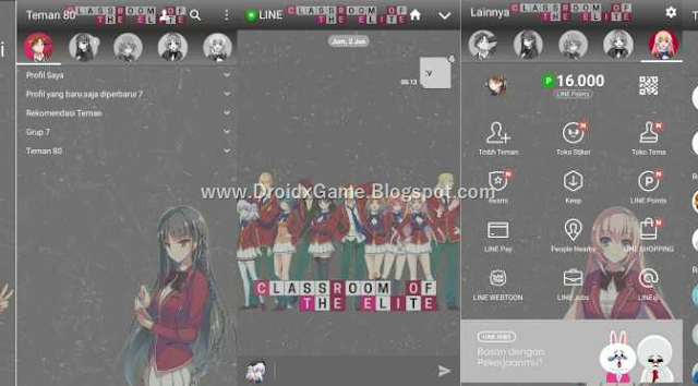 Download Tema Line Anime Classroom Of The Elite Download Tema Line Anime Classroom Of The Elite