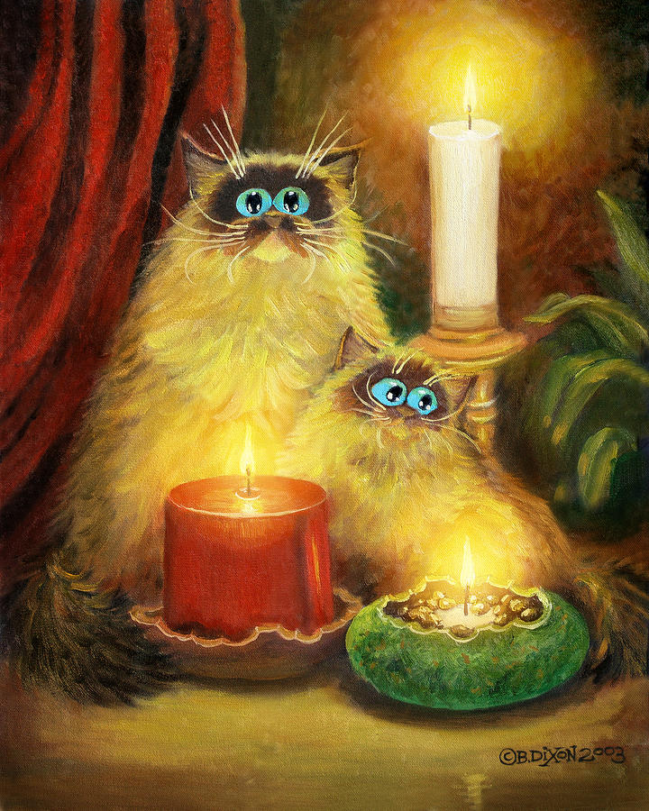Cats & Candles Fine Art