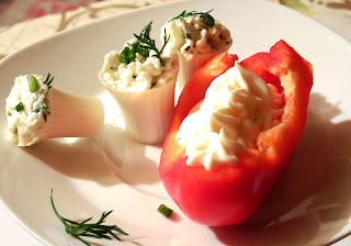 Praz umplut cu crema de branza